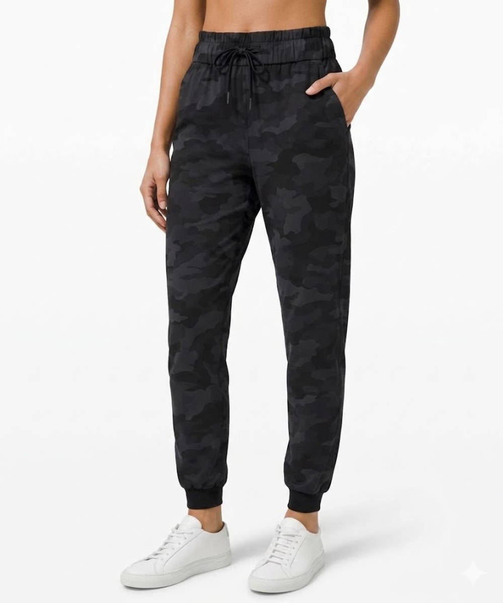 Lululemon Stretch High-Rise Jogger Pants Size 6 Heritage 365 Camo Olive Green